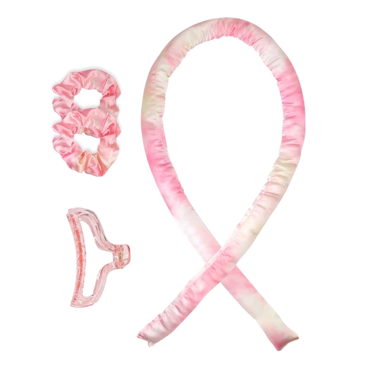 HUAUOO Heatless Curling Set, Heatless Curls Headband,Satin