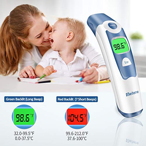 Digital Infrared Thermometer for Fever, Ear Thermometer with Fever Ind